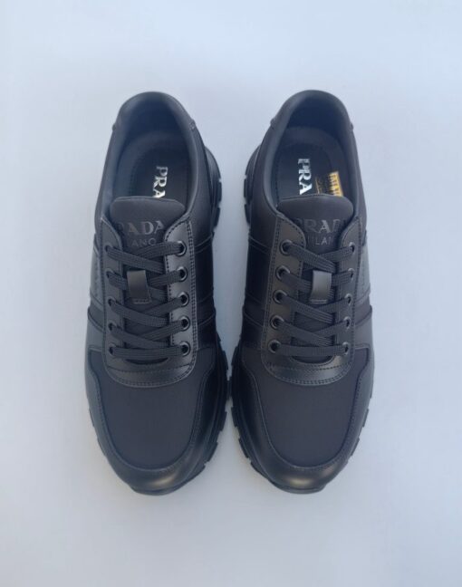 Prada Prax 01 Re-Nylon And Brushed Leather Sneaker Black - Image 5