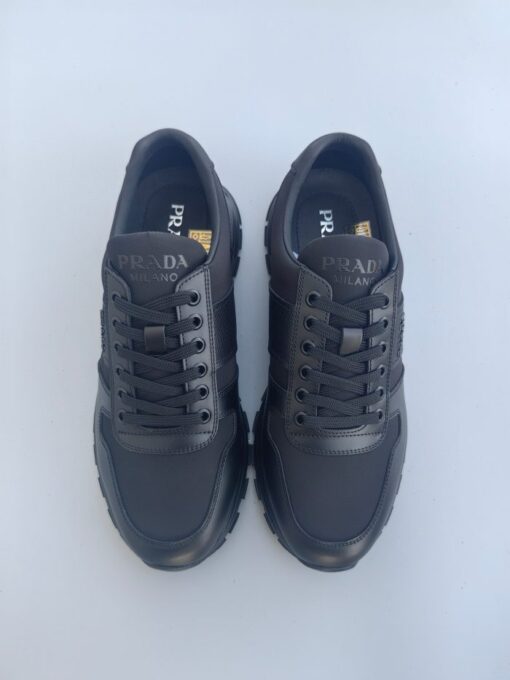 Prada Prax 01 Re-Nylon And Brushed Leather Sneaker Black - Image 5