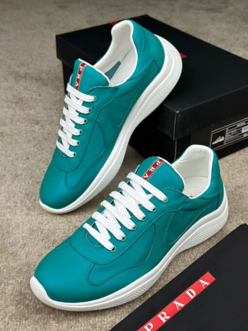 Prada Prax 01 Sneaker Teal Blue - Image 3