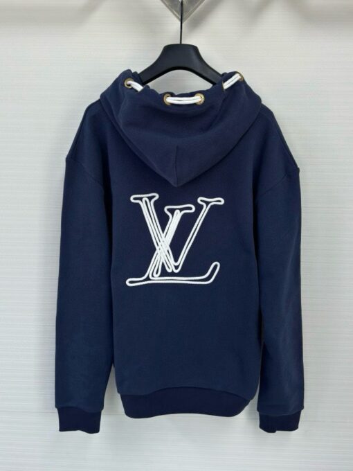 LV Hoodie Blue - Image 2