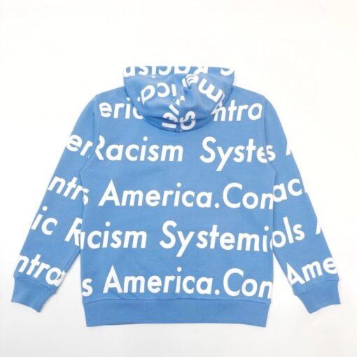 Denim Tears Zip Hoodie Blue - Image 2