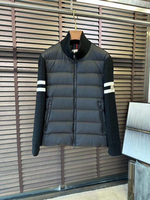 Moncler Zip Sweater Grey Black