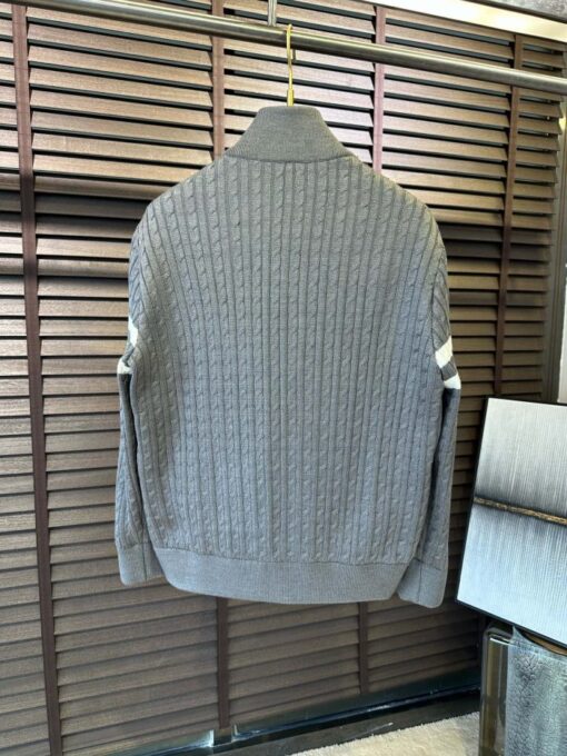 Moncler Zip Sweater Grey - Image 2