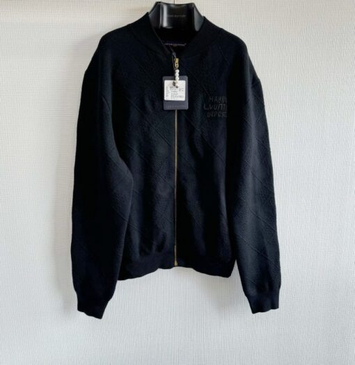 LV Zip Sweater Black