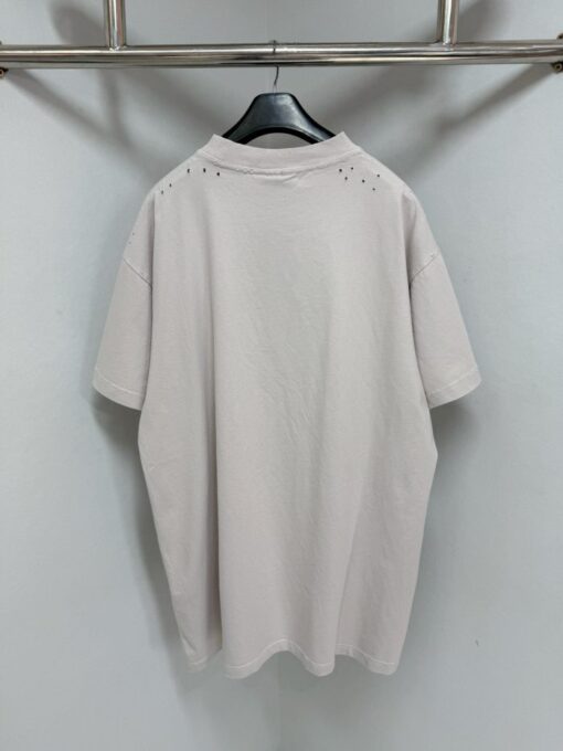 Balenciaga T-Shirt Cream & Black - Image 2