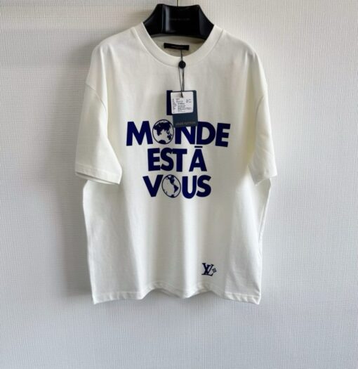 LV T-Shirt White & Blue