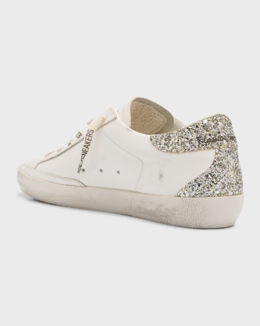 Golden Goose - Superstar Glitter Leather Low-Top Sneakers - Image 2