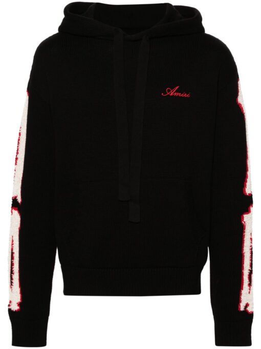 AMIRI Bones Hoodie Black/Red/Light Beige