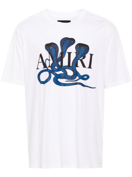 AMIRI Poison Cotton T-shirt White/Blue