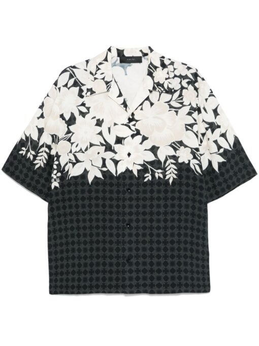 AMIRI Floral-Print Shirt Black