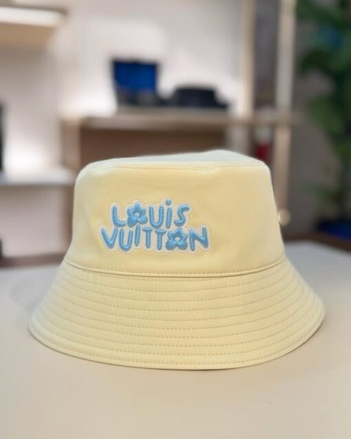 LV Monogram Craggy Reversible Bucket Hat Beige