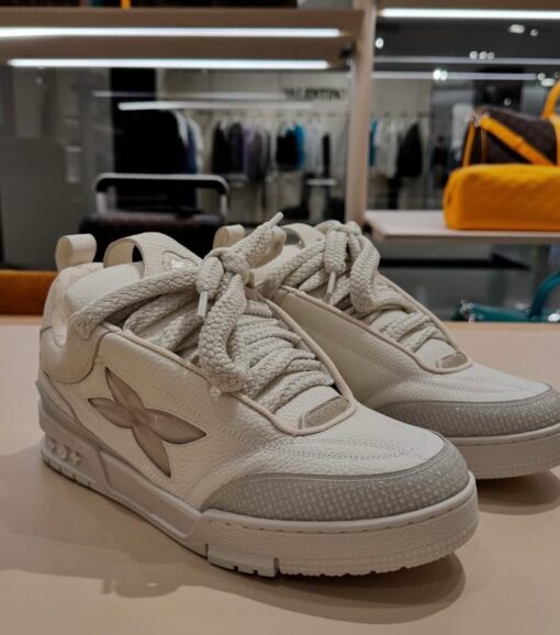 LV Skate Sneaker White Grey