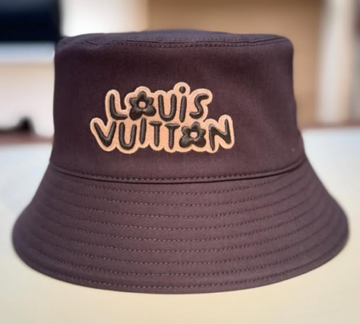 LV Monogram Craggy Reversible Bucket Hat Brown