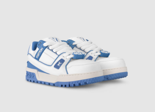 LV Trainer Maxi Sneaker White Blue - Image 2