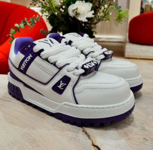 LV Trainer Maxi Sneaker White Purple