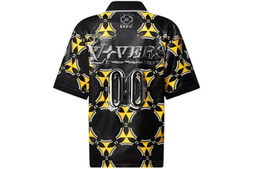 LV Soccer Ball Patchwork Leather Short-Sleeved Top Lemon Curry - Image 2