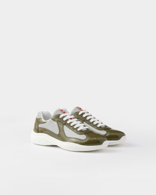 Patent leather and technical fabric Prada America's Cup sneakers - Image 2