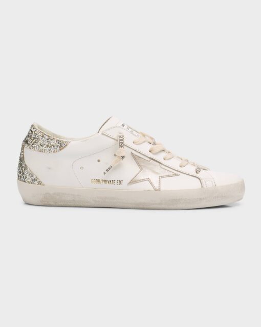 Golden Goose - Superstar Glitter Leather Low-Top Sneakers