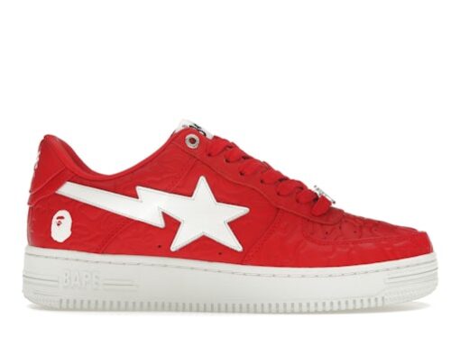 A Bathing Ape Bape Sta Low #3 Line Camo Red