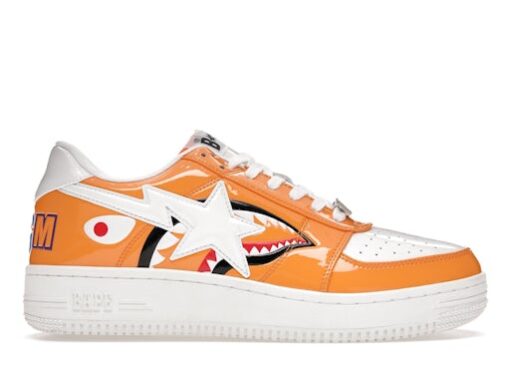 A Bathing Ape Bape Sta Low Color Block Shark Orange