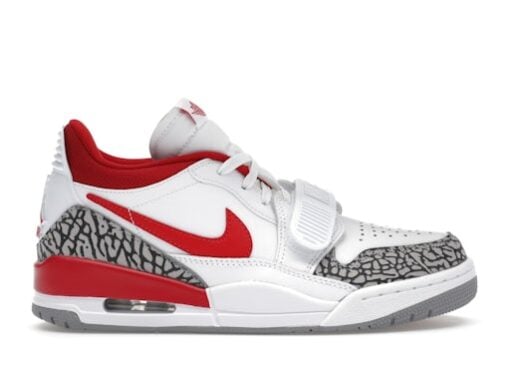 Jordan Legacy 312 Low White Cement Gym Red (Women's)