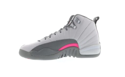 Jordan 12 Retro Wolf Grey Vivid Pink (GS) - Image 2