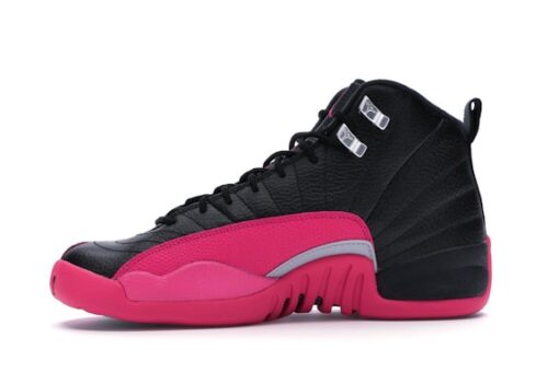 Jordan 12 Retro Black Deadly Pink (GS) - Image 2