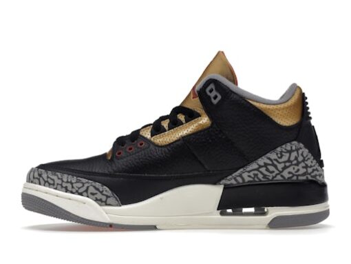 Jordan 3 Retro Black Cement Gold (Women's) - Image 2