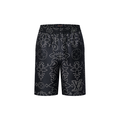 LV Printed Silk Shorts