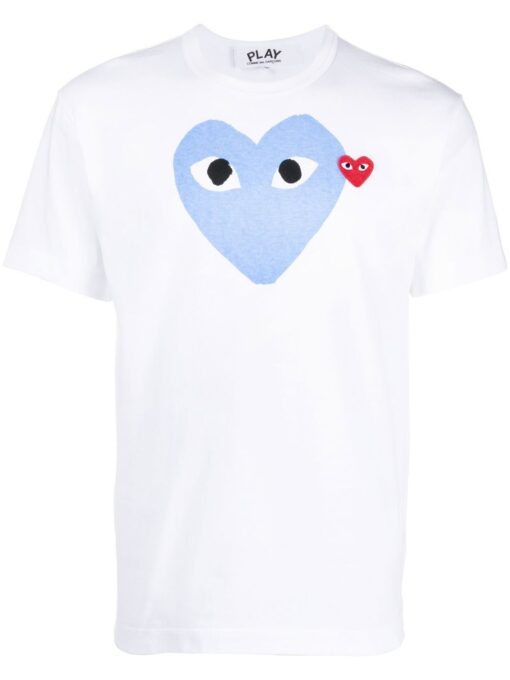 Comme Des Garçons Play T-Shirt with Heart Print