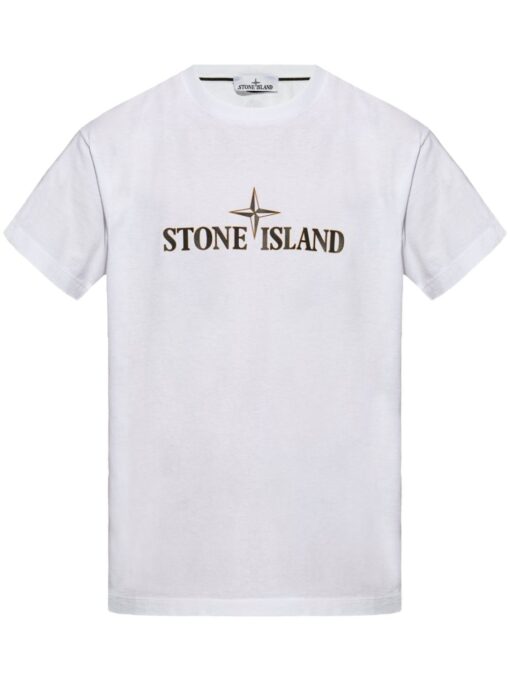 Stone Island Compass-print cotton T-shirt