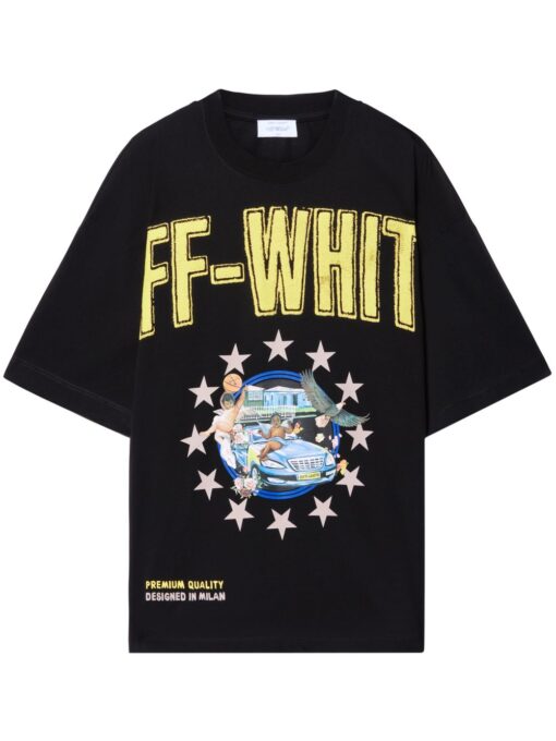 Off-White Fresco Star Over T-shirt Black