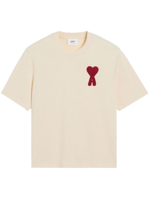 AMI Paris Ami de Coeur T-shirt beige