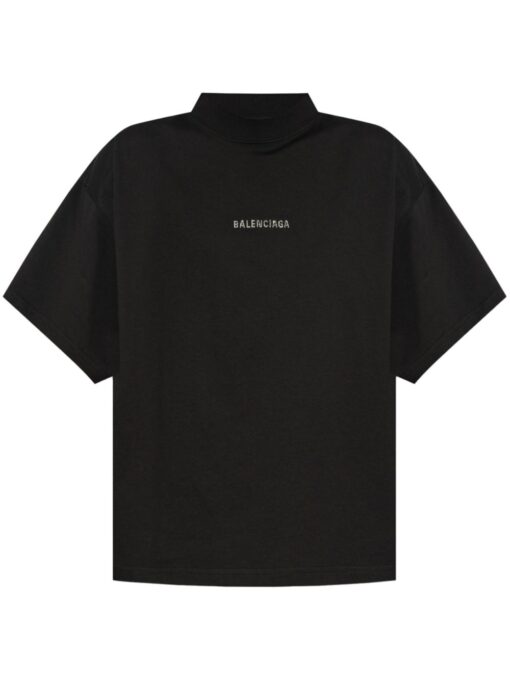 Balenciaga logo-studded T-shirt black