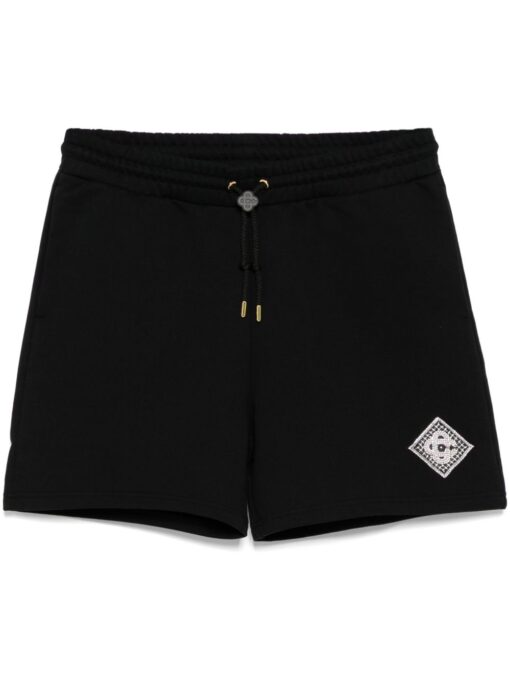 Casablanca Shorts mit Logo-Patch Black