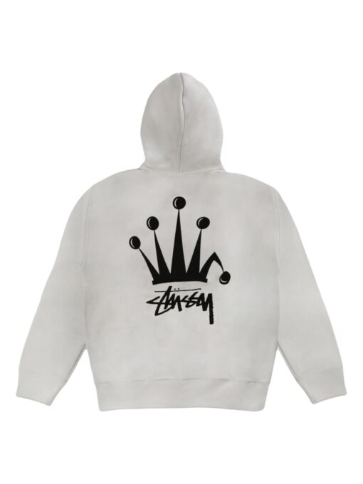 Stüssy crown-print hoodie grey - Image 2