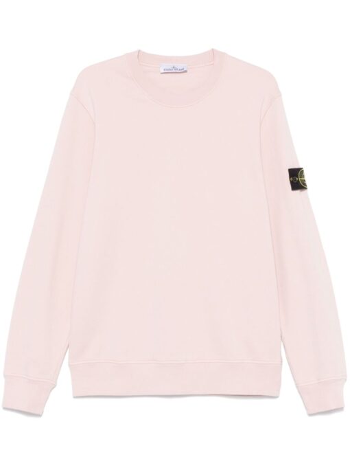 Stone Island Compass-badge sweatshirt light pink