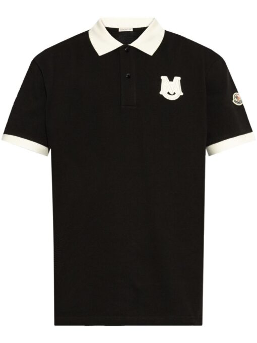 Moncler logo-patch polo shirt