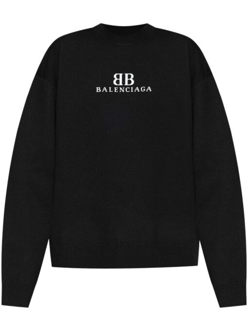 Balenciaga logo sweater black