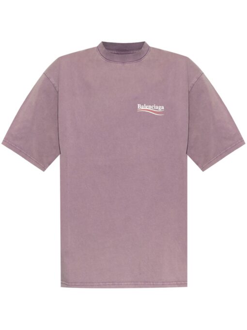 Balenciaga logo t-shirt purple