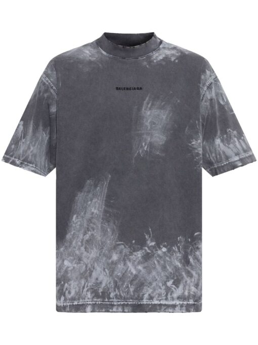 Balenciaga faded-effect T-shirt medium grey