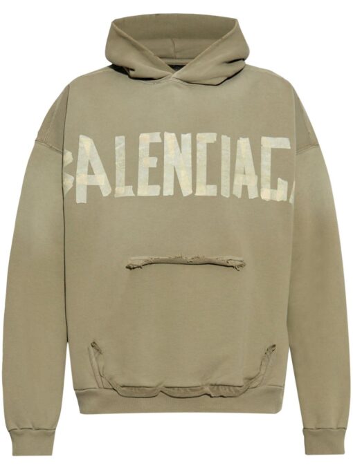 Balenciaga Tape Type hoodie green