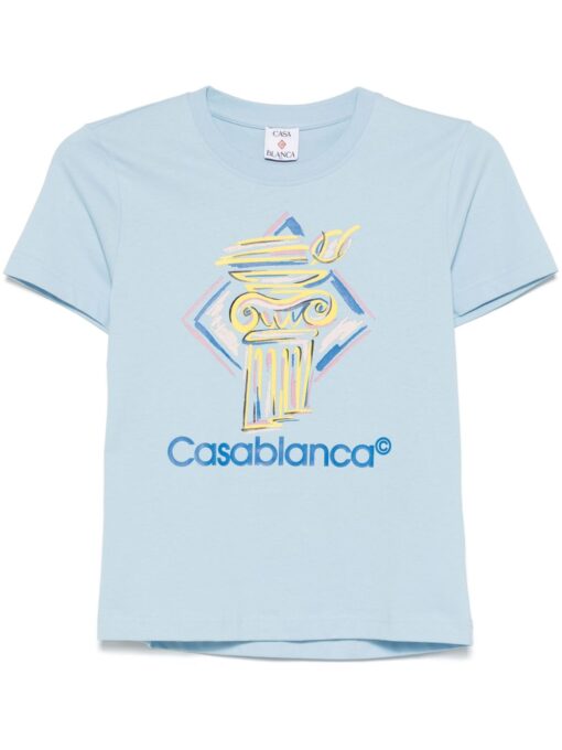 Casablanca Diamond Column-print T-shirt