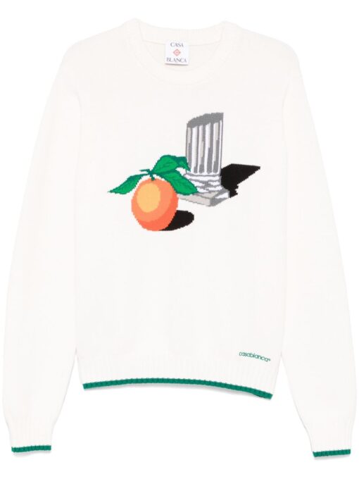 Casablanca intarsia-knit sweater