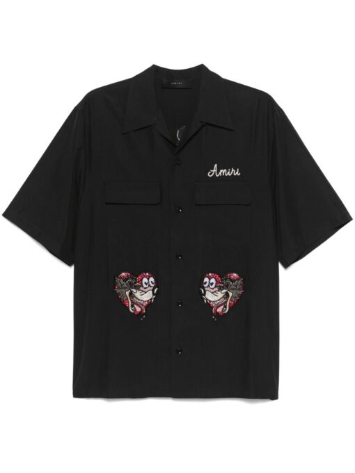 AMIRI logo-embroidered shirt