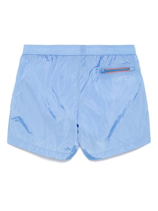 Moncler swim shorts with logo patch cornflower blue - Image 2