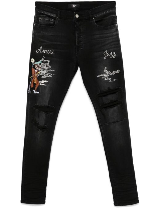 AMIRI Jazz Wolf jeans black