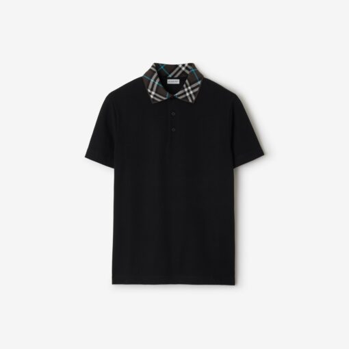 Burberry Cotton Polo Shirt Black