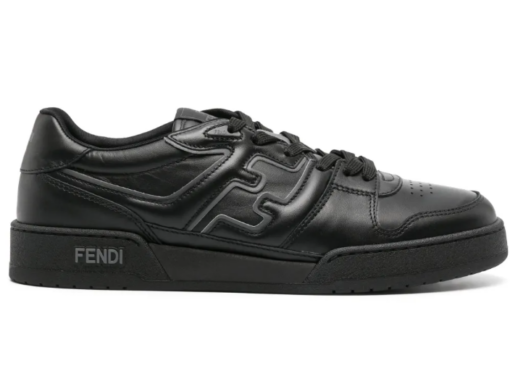 FENDI Match leather sneaker black