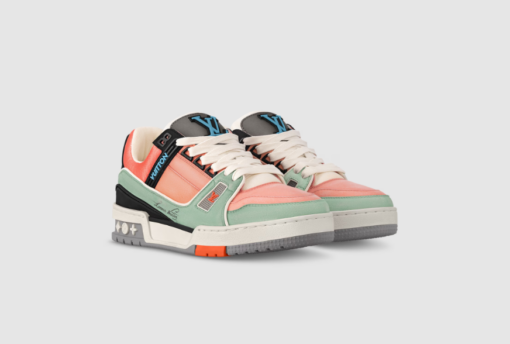 LV New Trainer Sneaker Orange - Image 2